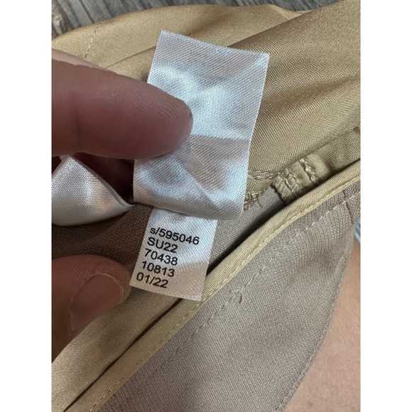 Ann Taylor Womens Size 14 Cropped Wide Leg Khaki Tan Casual‎ Pants - Picture 4 of 8
